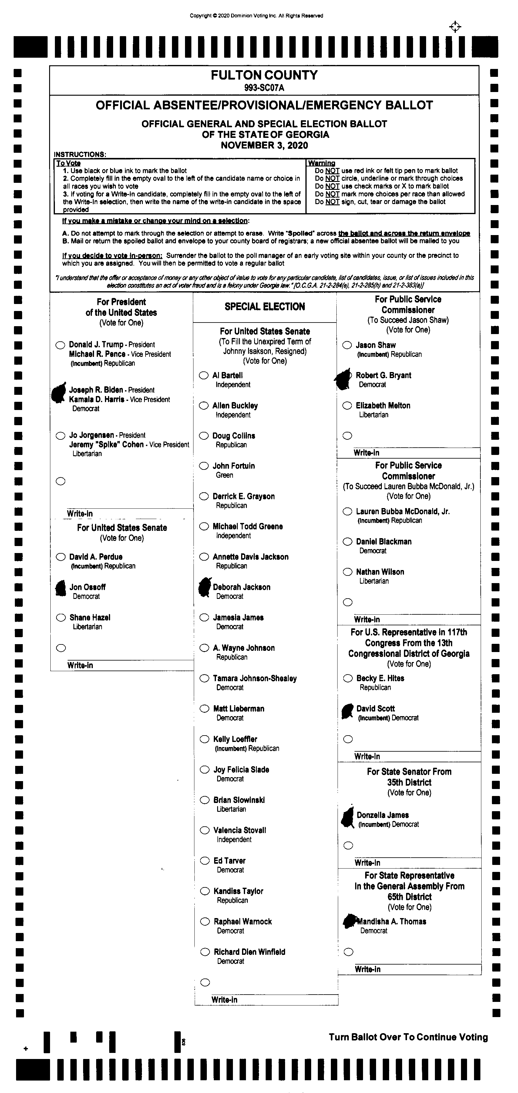 Doubled Ballot